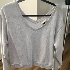 Universal Thread Light Gray Fleece Top/Sweatshirt